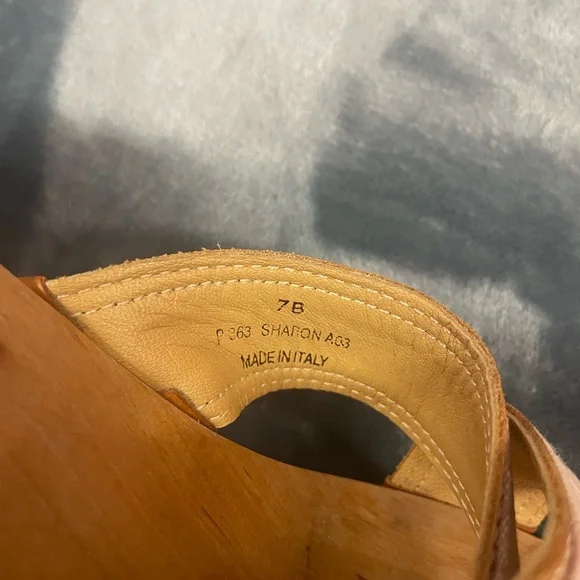 Coach wooden sole kitten heels - Picture 2 of 4